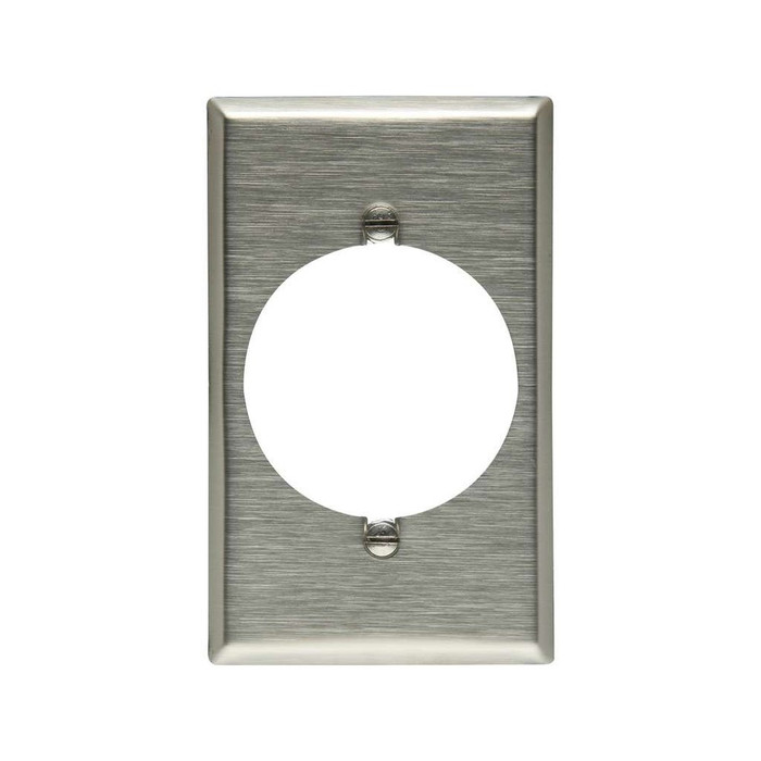 Cooper Wiring Devices Stainless Steel Power Outlet Wallplate