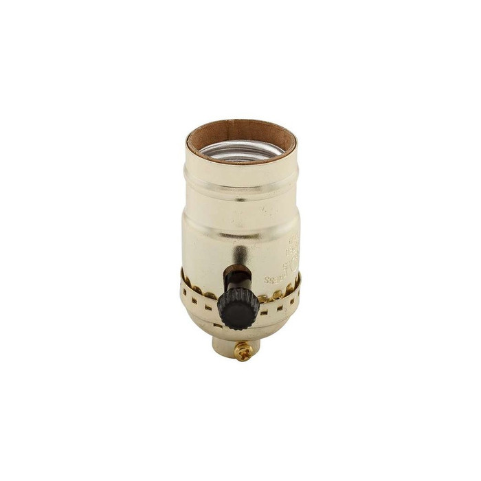 Cooper Wiring Devices Three-Way Metal Shell Electrolier Lampholder, Aluminum