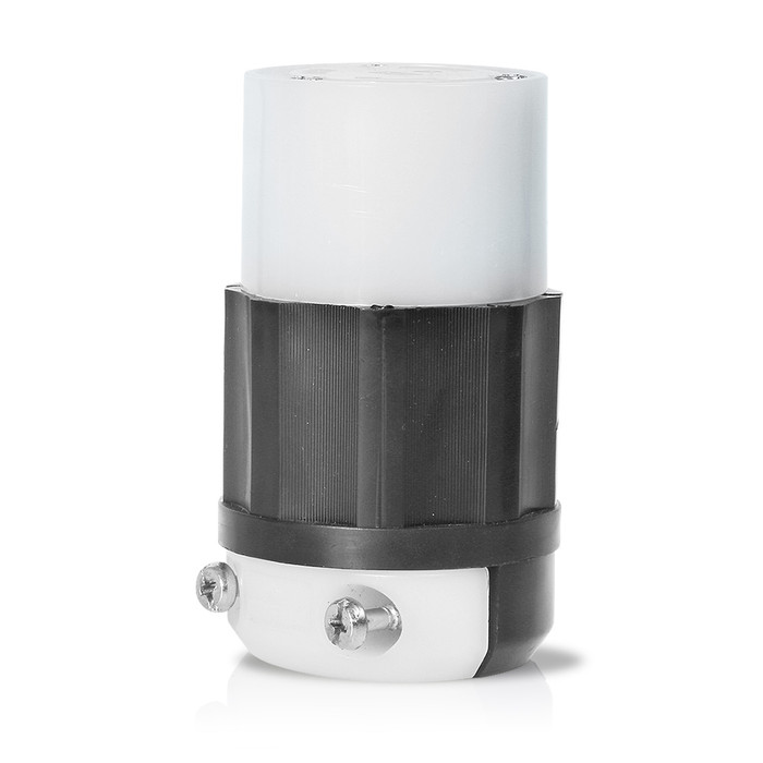 Leviton 2323 Industrial Grade Locking Connector, 20-Amp 250-Volt 2-Pole 3-Wire