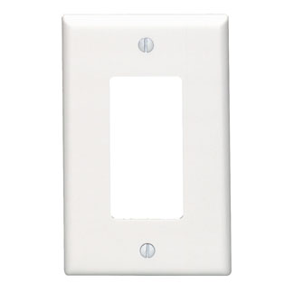 Leviton Thermoset Midway Size 1-Gang Decora/GFCI Wallplate
