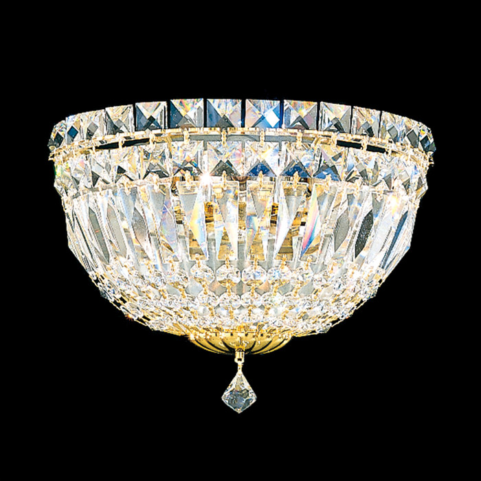 Schonbek SCH-6600 Petit Crystal Deluxe 3 Light 10in x 7.5in Wall Sconce