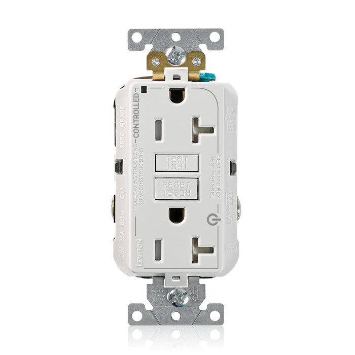 Leviton 2-Pole 3-Wire Extra Heavy-Duty Weather/Tamper-Resistant Power Indicator Receptacle