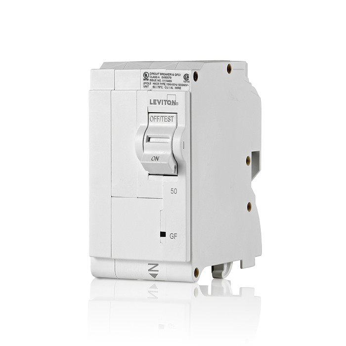 Leviton 2-Pole GFCI Molded Case Circuit Breaker