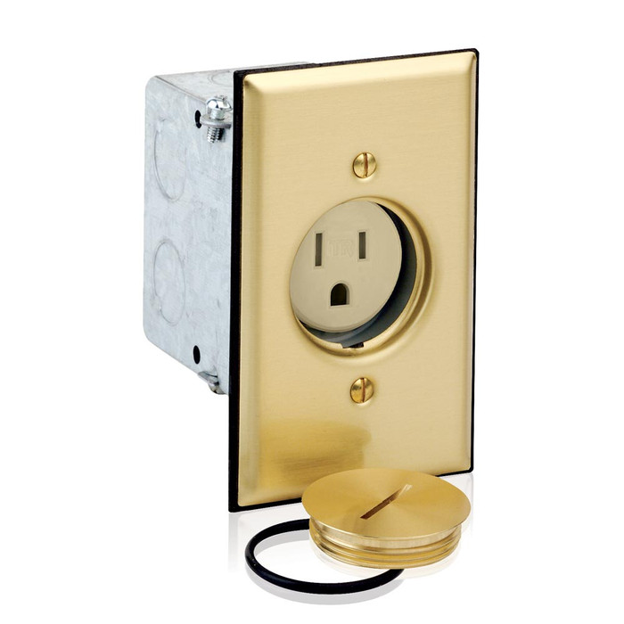 Leviton Nylon 1-Gang Tamper-Resistant Floor Box