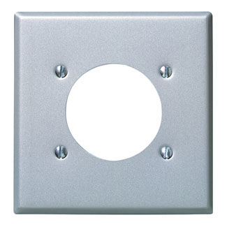 Leviton 430 Stainless Steel 2-Gang Device Wallplate