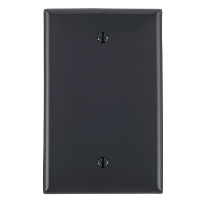 Leviton Midway Box Mount Blank Wallplate, Thermoplastic Nylon