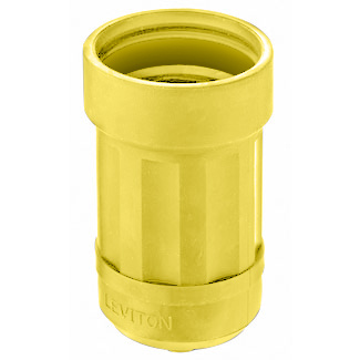 Leviton Thermoplastic Elastomer Connector Boot, High-Visibility Yellow