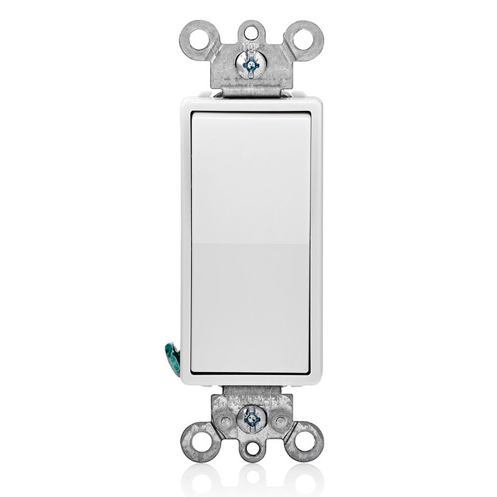 Leviton 4-Way Rocker AC Quiet Switch, 120/277V 15A, White Decora®