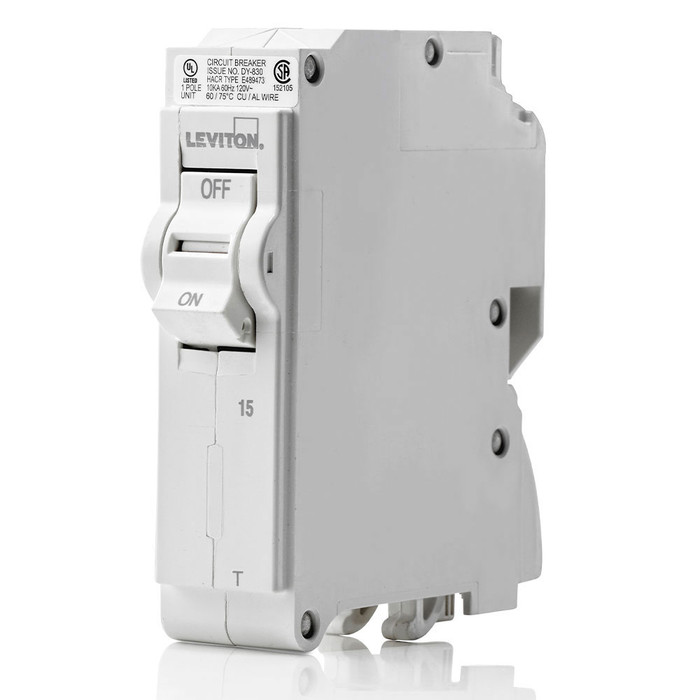 Leviton Plug-On Mount Standard Thermal Magnetic Branch Circuit Breaker