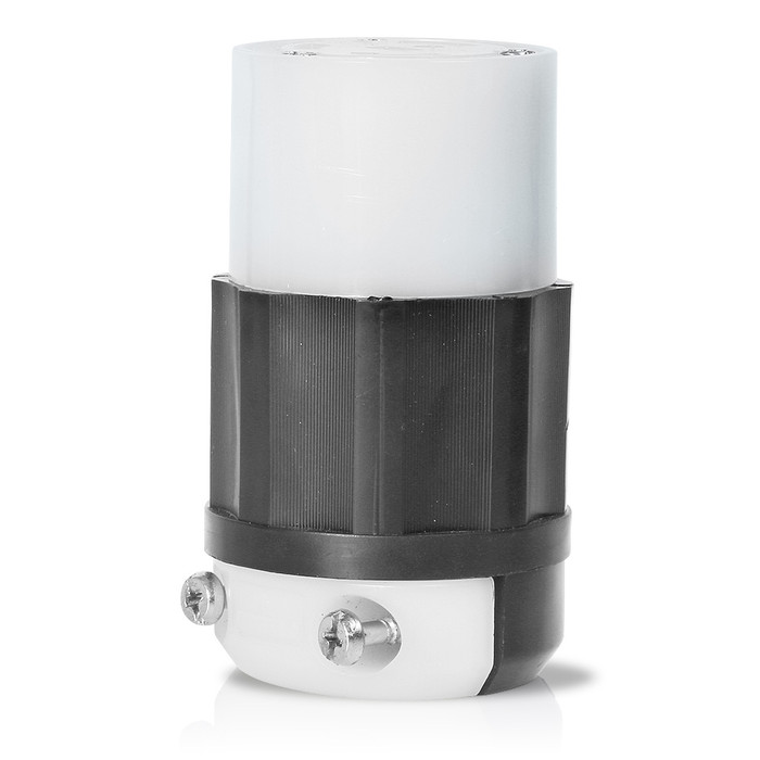 Leviton 3-Wire 2-Pole Industrial Grade Locking Connector, 125V 30A NEMA L5-30R