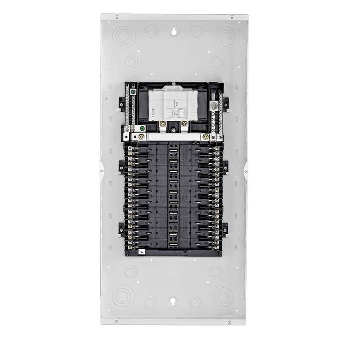Leviton Indoor Load Center with 100A Main Circuit Breaker, NEMA 1, 20-Space