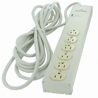 Leviton 6-Outlet Surge Protected Power Strip, Aluminum Housing