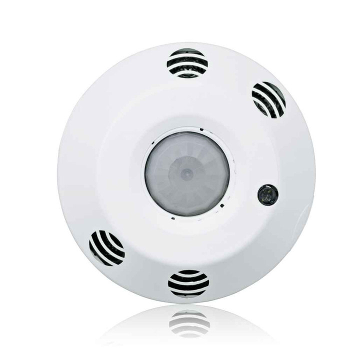 Leviton Provolt™ Vacancy Sensor lighting control, 2 Pole, Line Voltage, 8'-12' Ceiling, M/T Sensor 1000 sq, Daylighting, Auto-Calibration, 120-277V AC/CA 50/60HZ. UL/CE, RoHS & CEC & Title 20/24 Compliant. Color: White.