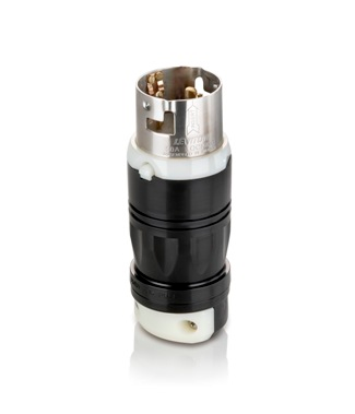 Leviton California Style Locking Plug, 4-Wire, 480V, 50A