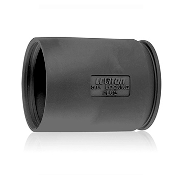 Leviton Thermoplastic Elastomer (TPE) Plug Boot, Black