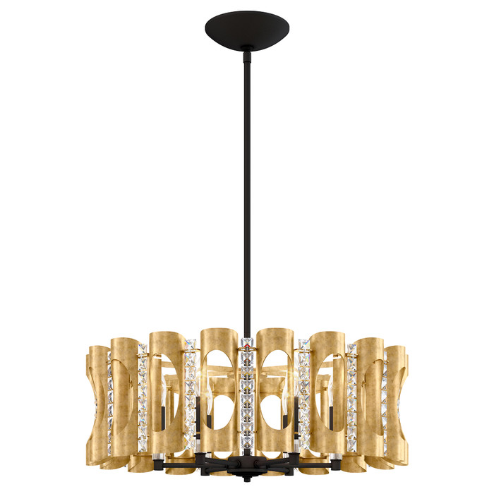 Schonbek SCH-MR1006N Twilight 6 Light 25in x 8.5in Chandelier