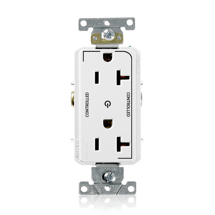 Leviton Commercial Grade Heavy-Duty Straight Blade Duplex Receptacle, 20A 125V NEMA 5-20R