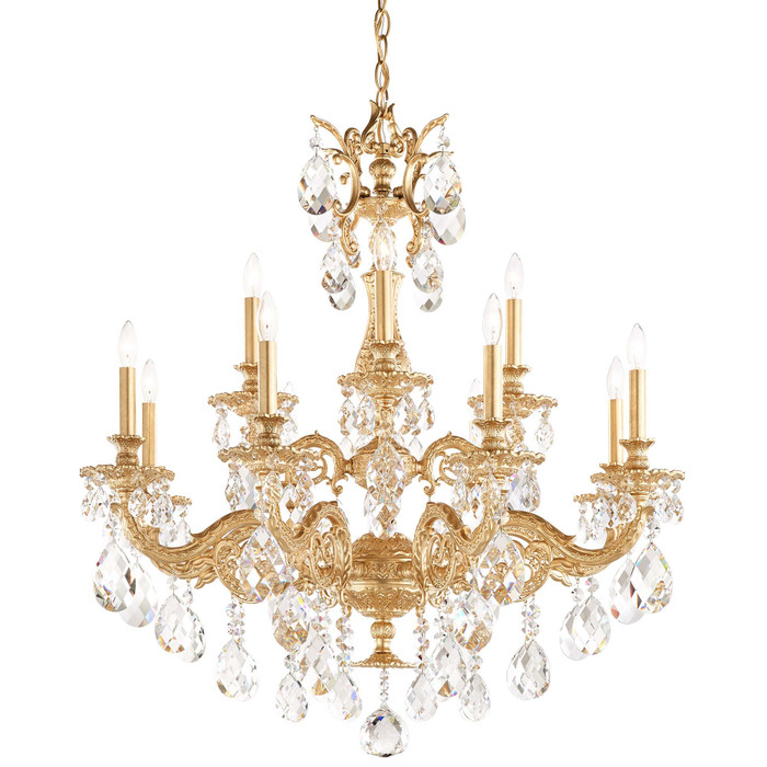 Schonbek SCH-5682 Milano 12 Light 32.5in x 33.5in Two-Tier Chandelier