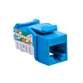 Leviton Cat6 RJ45 QuickPort Snap-In Jack Connector, High Impact Fire Retardant Plastic