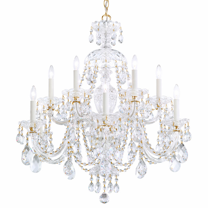 Schonbek SCH-3601 Sterling 12 Light 29in x 30in Two-Tier Chandelier