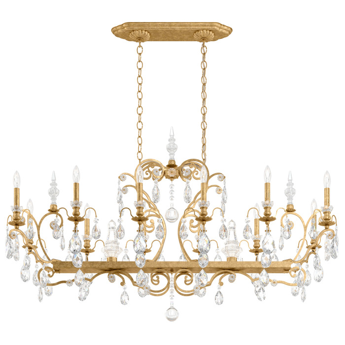 Schonbek SCH-3796 Renaissance 12 Light 56in x 34in Linear Chandelier