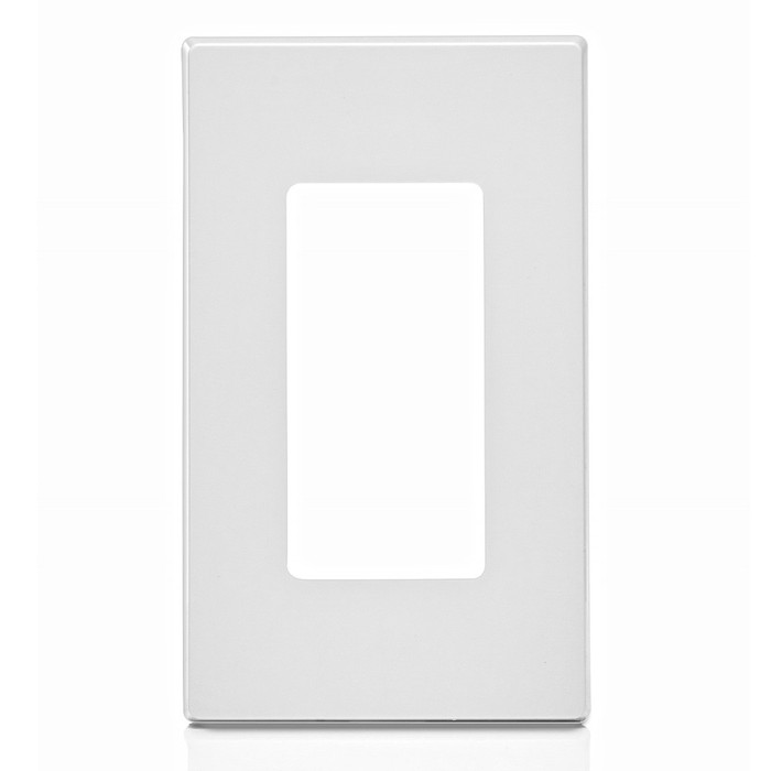 Leviton 1-Gang Decora Plus Screwless Wallplate, Polycarbonate, Gray