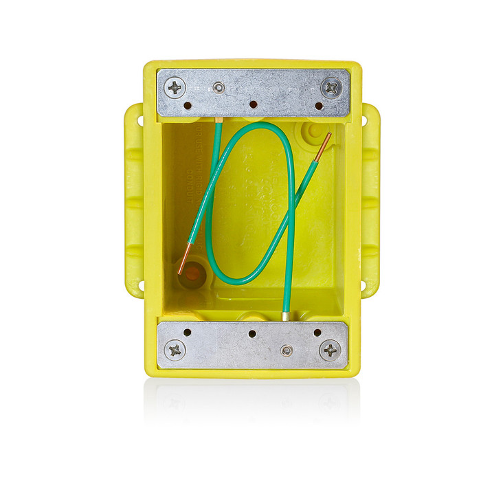 Leviton 1-Gang FD Box, Glass-Filled Polyester