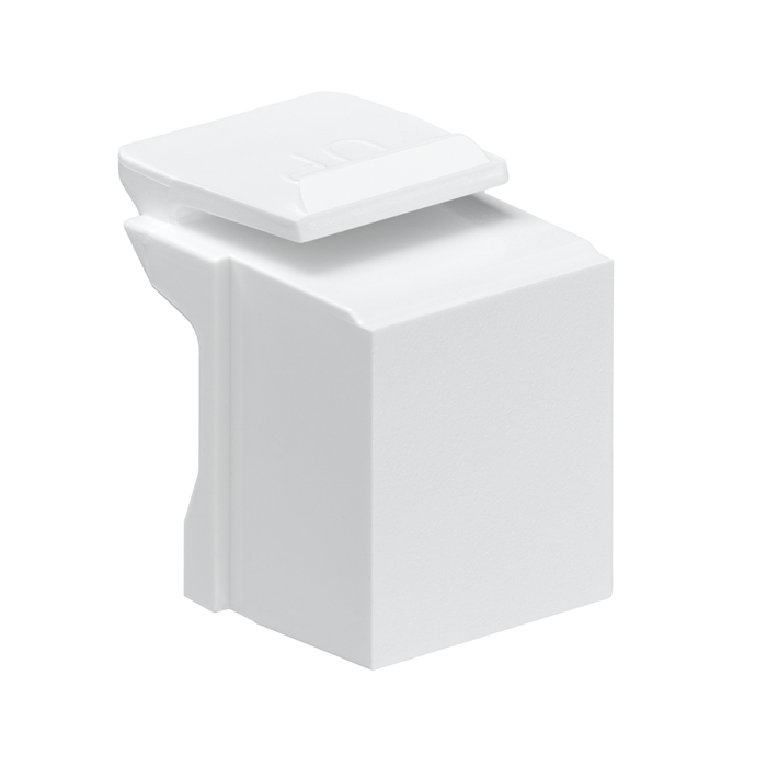 Leviton QuickPort® Blank Insert, Plastic, Ivory