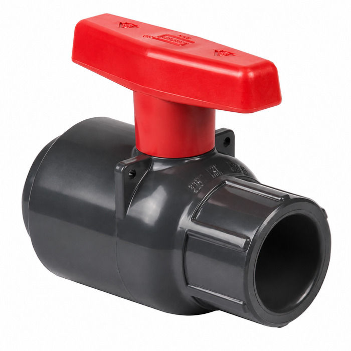 Spears 2132 Compact PVC Ball Valve, Socket Connection with FKM Seals