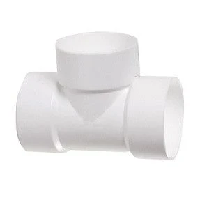 Spears PVC DWV Vent Tee, Hub x Hub x Hub