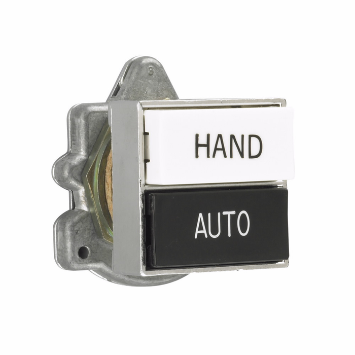 Eaton E30 Series 30.5mm Square Multifunction Pushbutton, Green Actuator, Watertight/Oiltight