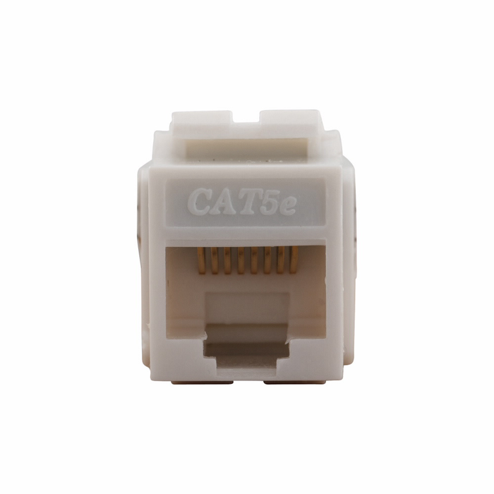 Eaton Category 5e RJ45 Modular Data Jack, 8-Position 8-Conductor, White