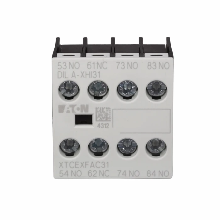 Eaton Four-Pole Auxiliary Contact Contactor Accessory, D-G Frame