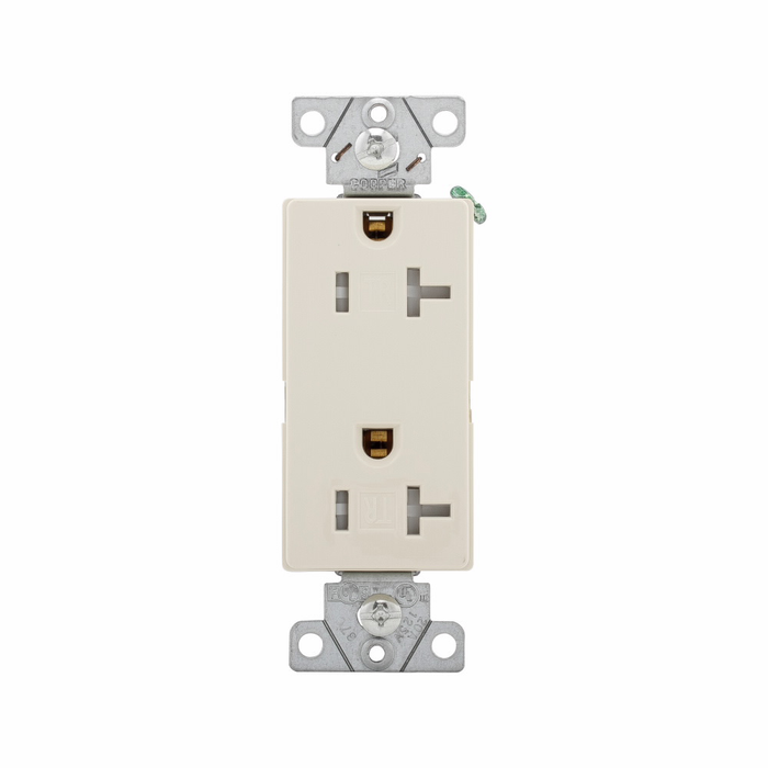 Eaton Heavy-Duty Industrial Specification Grade Decorator Duplex Receptacle