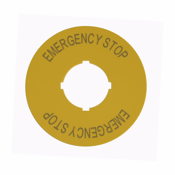 Eaton M22 Modular Pushbutton Legend Plate, Complete
