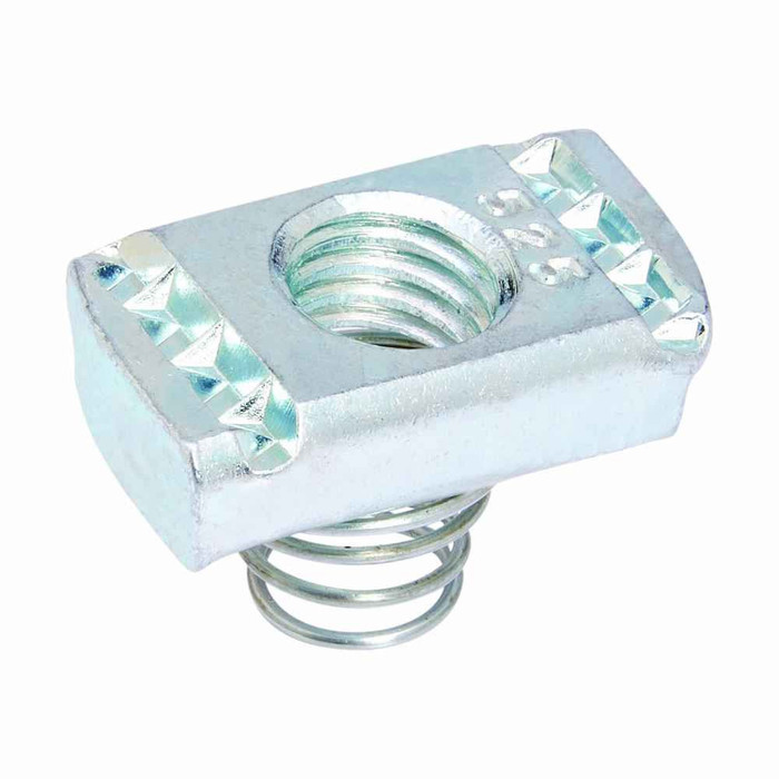 Eaton B-Line Steel Channel Spring Nut, Electro-Plated Zinc