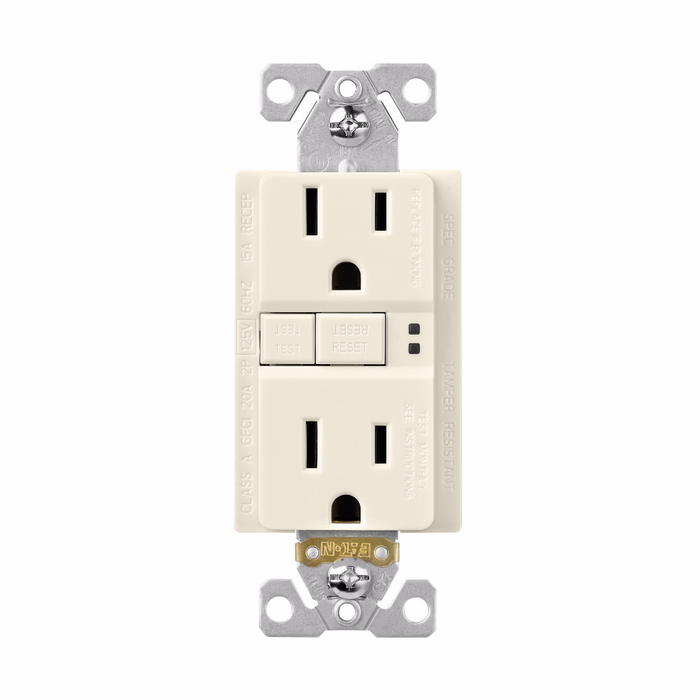 Eaton Self-Test Tamper-Resistant GFCI Receptacle, 125V
