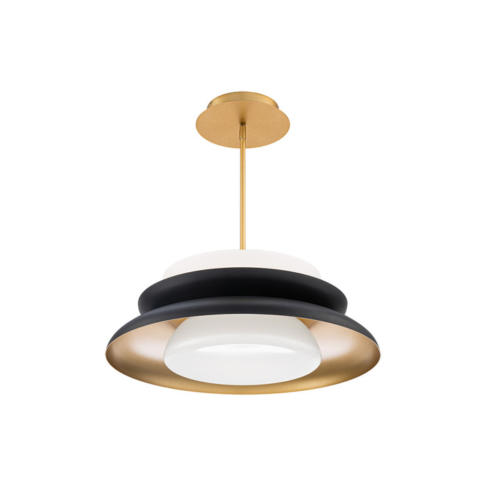WAC Lighting TWA-BK/GO Capulet LED Pendant, 3000K Steel/Acrylic