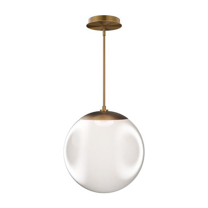WAC Lighting PD4186 Honeymooner LED Pendant, Aluminum with Opaline Glass