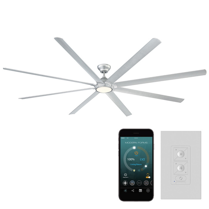 Modern Forms FR-W1805 Hydra 8-Blade DC Ceiling Fan, Wet-Rated Indoor/Outdoor