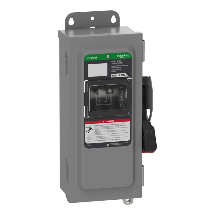 Square D VisiPacT Heavy Duty Unfused Safety Switch, 3-Pole