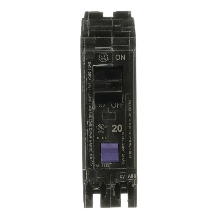 ABB THQL Series Plug-On Neutral Ground Fault Circuit Breaker, 10kAIC