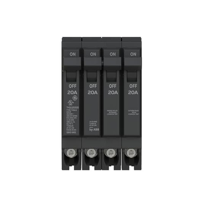 ABB THQLQ Q-Line Quad Circuit Breaker, Thermal Magnetic