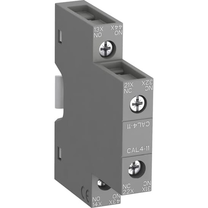 ABB CA4/CAL4 Side Mount Auxiliary Contact Block, 1NO-1NC