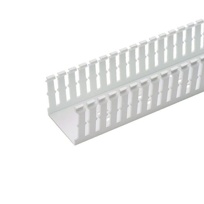 Panduit F2X3WH6A Narrow Slot Base Wiring Duct, Lead-Free PVC