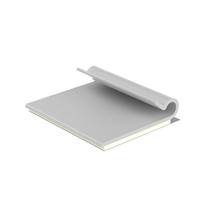 Panduit AJC12-A-C Adhesive-Backed Wire Clip, PVC