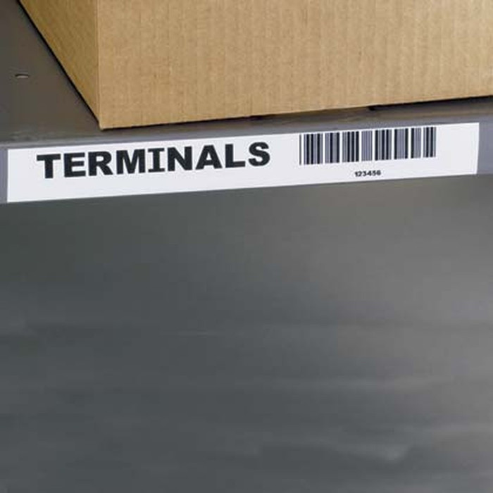 Panduit P1 Vinyl Continuous Tape Label, White with Black Print