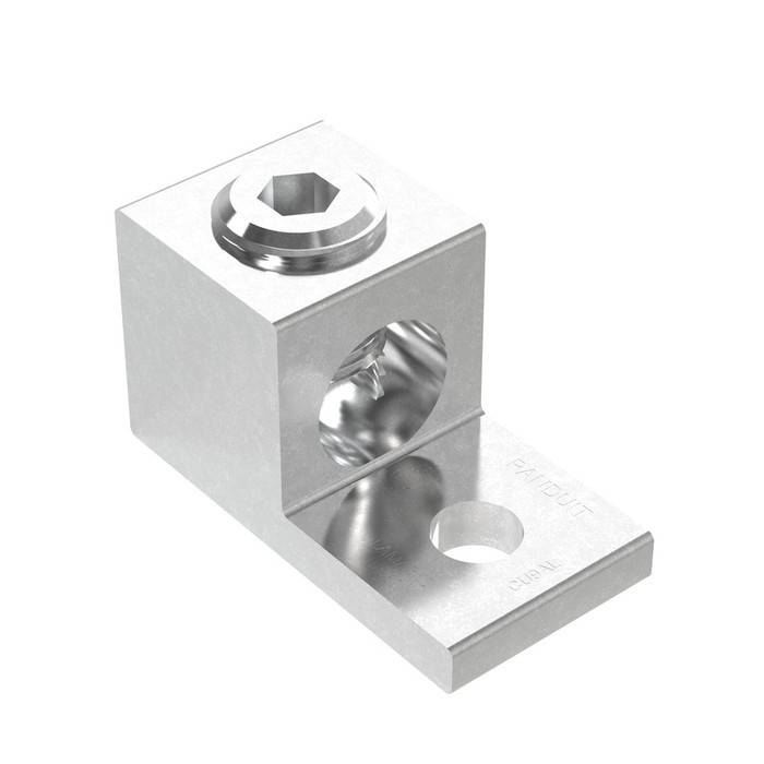 Panduit Pan-Lug One-Hole Mechanical Lug, Tin-Plated Aluminum