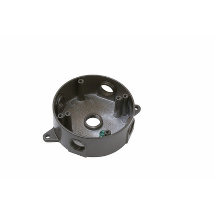 Pass & Seymour Weatherproof Round Die-Cast Aluminum Outlet Box