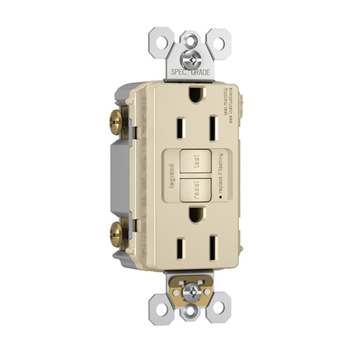 Pass & Seymour 1597 Series 15A 125V Self-Test Tamper-Resistant GFCI Receptacle